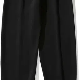 dockstreet Men Solid Black Track Pants image 5