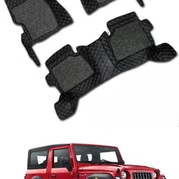onefit enterprises Leatherite 7D Mat For Mahindra Thar-picture-15