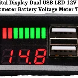 3ree 12VoTAL Universal Dual USB Digital Voltmeter & Battery Indicator Display Module Display Lights Electronic Hobby Kit-picture-36