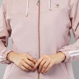 vilazo Solid Women Wind Cheater image 4