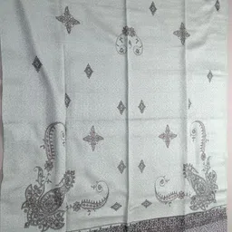 Sahilgarments Wool Floral Print Women, Men Shawl image 2