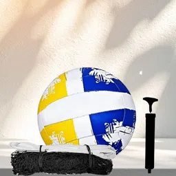 vyom Complete Volleyball Set with Net and Pump for Outdoor Games Volleyball - Size: 5-picture-10