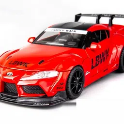 dianor 1:22 Toyota Supra GR LBWK Model light & music Metal Pullback Toy-picture-27