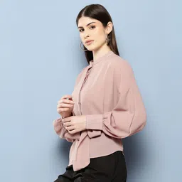 Women Regular Fit Solid Casual Shirt-image-26