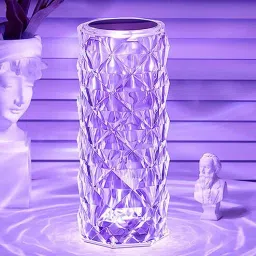 homesake Rose Daimond 16 Colour Changing LED Touch Crystal USB Operated Table Lamp with Remote-picture-12
