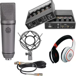 digimore D-410 Condenser Microphone Kit with Audio Interface & Headphones for Recording Microphone-picture-28
