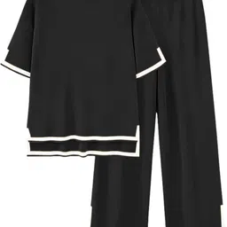 dholakiya empire vibe llp Tshirt Palazzos Co-ords Set image 3