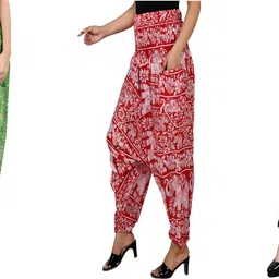 narnari Printed Rayon Women Harem Pants-picture-10