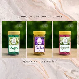 cowliance Natural Herbal Dhoop Cones with Deep Long Lasting Aroma Jasmine, Lime, Fruit Dhoop-picture-23