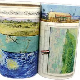 DECORATIVE SINGLE SIDED HANDHELD WASHI TAPES | DESIGNER TAPES | PAPER TAPES (Manual)-image-83