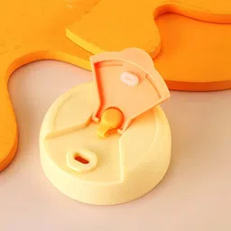 giggles world Cute Dual-Lid Glass Tumbler Sipper & Straw, Leak/Cold Drink Cup 1 Pcs Glass Tumbler image 4