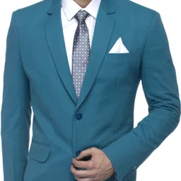 favoroski Men Solid Single Breasted Party Blazer-picture-22