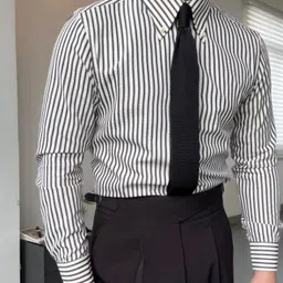 abizzstore retails surat Men Regular Fit Striped Button Down Collar Casual Shirt image 3