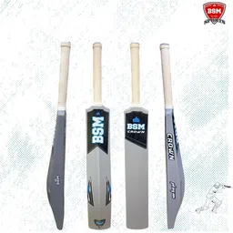 bsm Crown Blue White Gray Plastic Cricket Bat Size 8(34"x4"x2.25") PVC/Plastic Cricket Bat For 15+ Yrs-picture-27