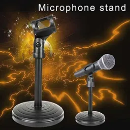 urban infotech Metal Tripod Desktop Mini Stand for Microphone Table Mic Conference Recording Audio and Karaoke Singing Microphone Stand image 4
