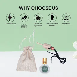 moheb Camphor Car Freshner Liquid Leakproof Car Perfume | With a Fresh Aroma and Energizing Composition of 10ML | Air Purifier image 3