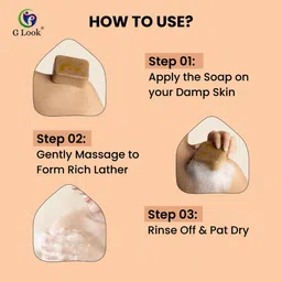 g look Sandal Wood And Saffron Soap For Glowing & Refreshing Skin image 5