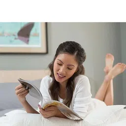 ypoloipo LUXURY Polyester Fibre Solid Sleeping Pillow Pack of 3 image 2