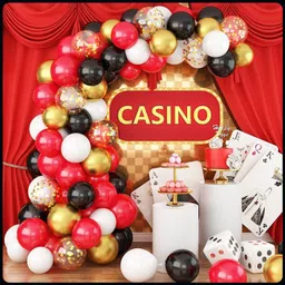 r g accessories Solid Casino theme balloon garland kit for birthday, baby shower, Anniversary 70 pcs-A Balloon-picture-33