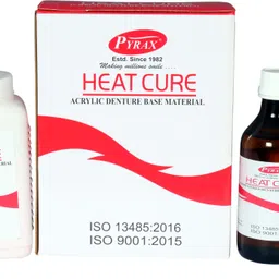 pyrax Universal Pack Heat Cure Denture Base Acrylic Material (Powder-400 gms, Liquid-200 ml, Cold Mold Seal-100 ml & Separating Sheets 1 pkt) (Pink) Teeth Whitening Kit image 2
