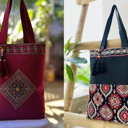 Women Maroon, Black Messenger Bag-image-49