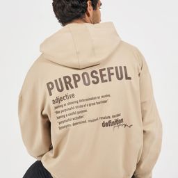 Styli Men Typography Printed Hood Cotton Pullover Ribbed Sweatshirt-picture-3