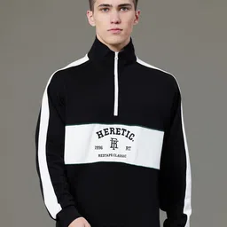 Red Tape Men Colorblocked Graphic Print Cotton Baggy Fit Sweatshirt-picture-31