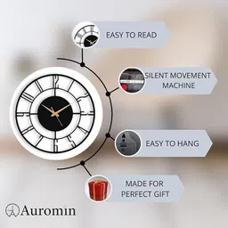 auromin Analog 40 cm X 40 cm Wall Clock image 3