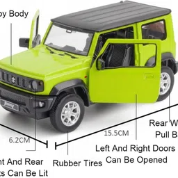 worshiper 1:32 Scale Suzuki Jimny Diecast Model Car with Openable Doors image 2