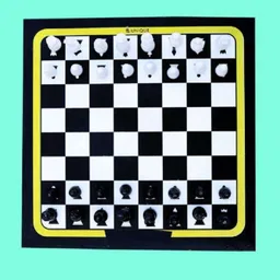 raj elites sports Foldable Chess Game With Solid Plastic Piece And Quality Carry Bag 45 cm Chess Board image 2