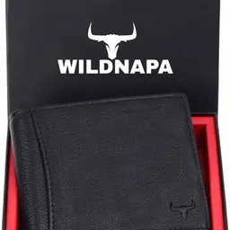 wild napa Men Black Genuine Leather RFID Wallet-picture-18