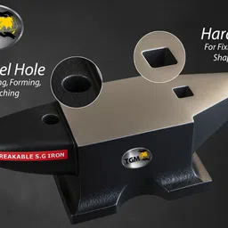 tgm metallics Heavy Duty 15KG Anvil Made of SG Iron for Metal Working Multipurpose Bench Anvil 15KG Anvil Heavy Duty Hand Plane image 3