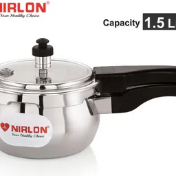 nirlon Handi Aluminium Outer Lid Induction Base Pressure Cooker 1.5 Litrer 1.5 L Induction Bottom Pressure Cooker image 2