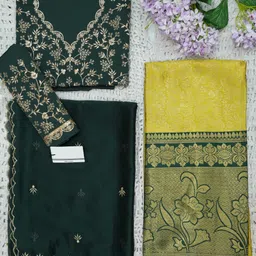 sonu creation Solid Semi Stitched Lehenga Choli image 2