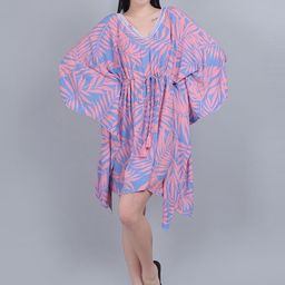 mod & shy Women V-neck Printed Above Knee Kaftan Dress-picture-14