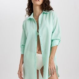 DeFacto Cotton Swimwear Cover Up Top-picture-21