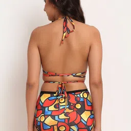 aoba EROTISSCH Printed Relaxed-Fit Halter Neck Swim Bikini Set image 3