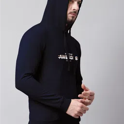 Friskers Men Printed Hooded Sweatshirt image 3
