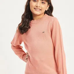 Purple United Kids Round Neck Acrylic Pullover image 1