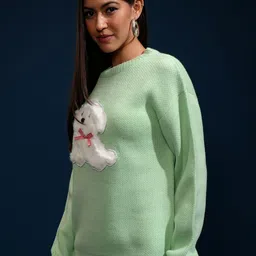 ESPYR By Tokyo Talkies Women Self Design Pullover image 4