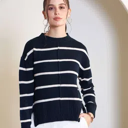 SALT ATTIRE Striped Long Sleeves Pullover image 1