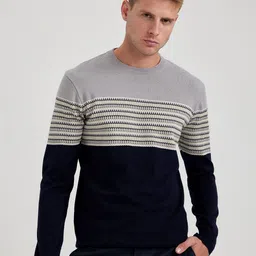 DeFacto Striped Pullover Acrylic Sweaters-picture-12