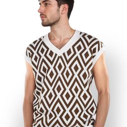 Celio Men Printed Regular Cotton Structured Sweaters-picture-24