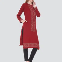 KEIKO Ethnic Motifs Round Neck Printed Kurta image 3