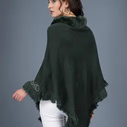 Mafadeny Turtle Neck Longline Poncho image 5