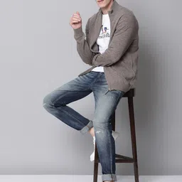 GANT Men Grey Woolen Cardigan image 2
