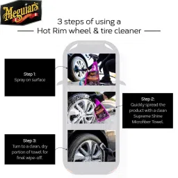 Meguiar's G9524 Hot Rims All Wheel and Tire Cleaner (709 ml) image 3