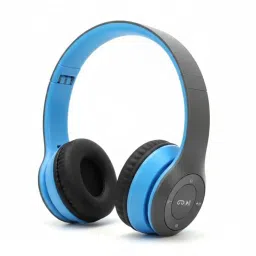 P47 Bluetooth Foldable Headphones (Blue) (Blue) image 1