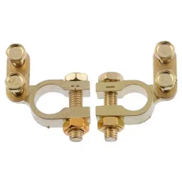 CAROMATIC® Copper Car Battery Terminal/Clamps - Battery Terminal Connector Brass Universal Car Battery Terminal Clamp Connectors (Small Size) image 1
