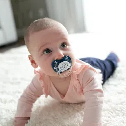 Dr. Brown's Prevent Printed Shield Soother - Stage 2, Blue, 2-Pack, Blue, 6M to 12M image 3